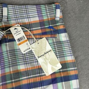 Tommy Bahama‎ Shorts Men’s 30 Golf On Par Madras 10" Gray Maritime New $118